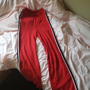 UO High Waisted Red Sweater Pant | M